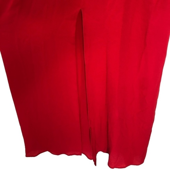 NWT Wayf Red Maxi Dress With Slit - Picture 4 of 8
